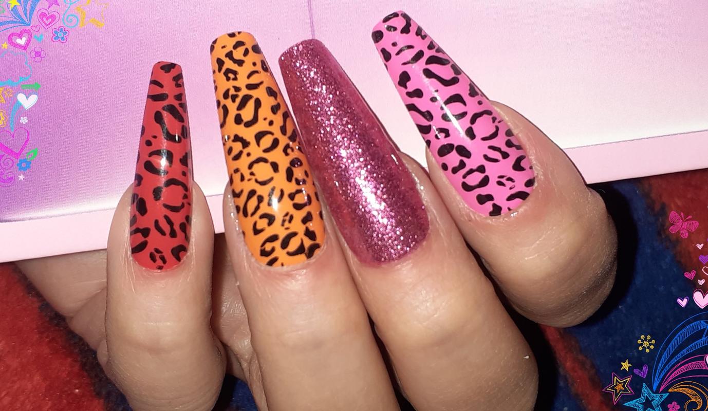 Wild Romance - Neon Pink Cheetah Nails - Dashing Diva – Dashing Diva