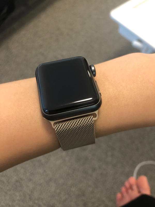 apple watch gold with milanese loop