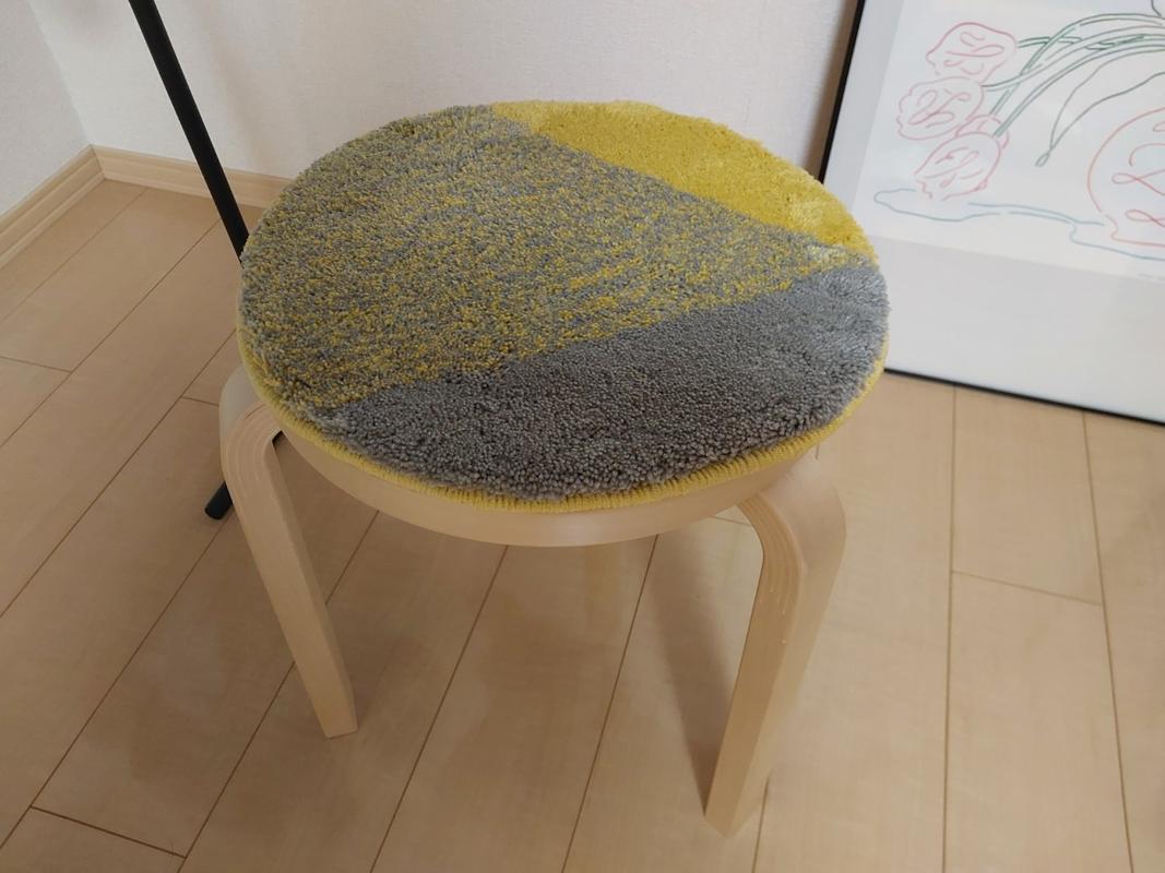 MIYOSHI RUG × KANADEMONO Hand Tufted Chair Rug 2 set