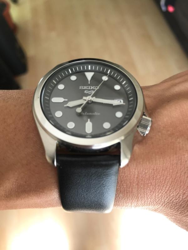 Genuine Calfskin Smooth Thin Black Leather Watch Strap The Sydney