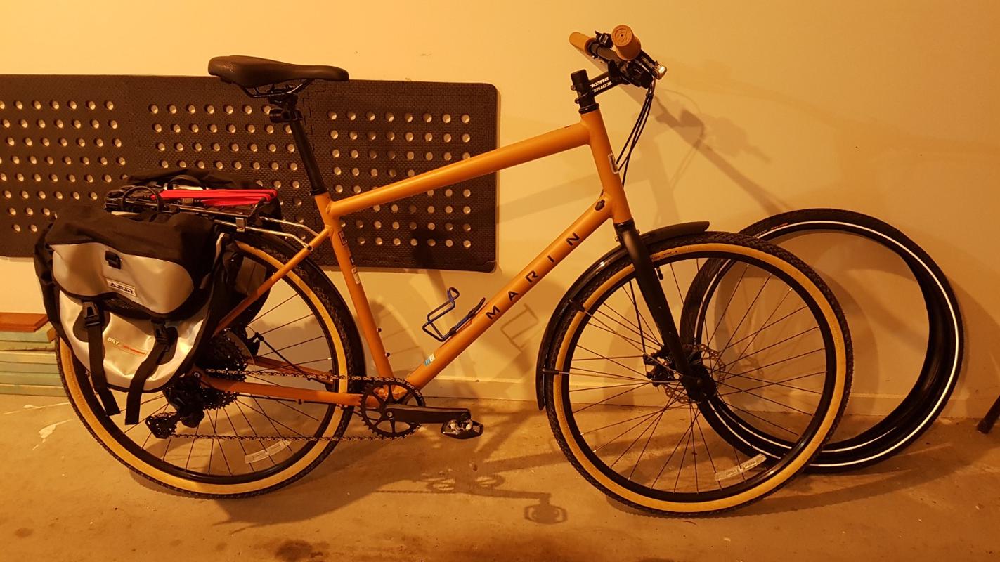 marin kentfield hybrid bike