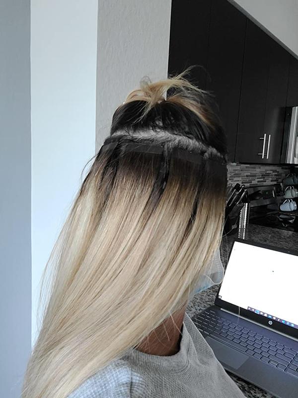 Tape In Hair Extension Rooted Highlights RP38/613 AmazingBeautyHair