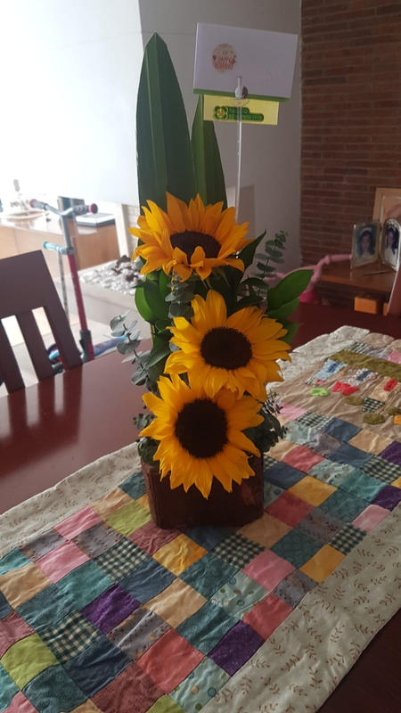 Arreglo con Girasoles en Bogota Ilumine el Ambiente