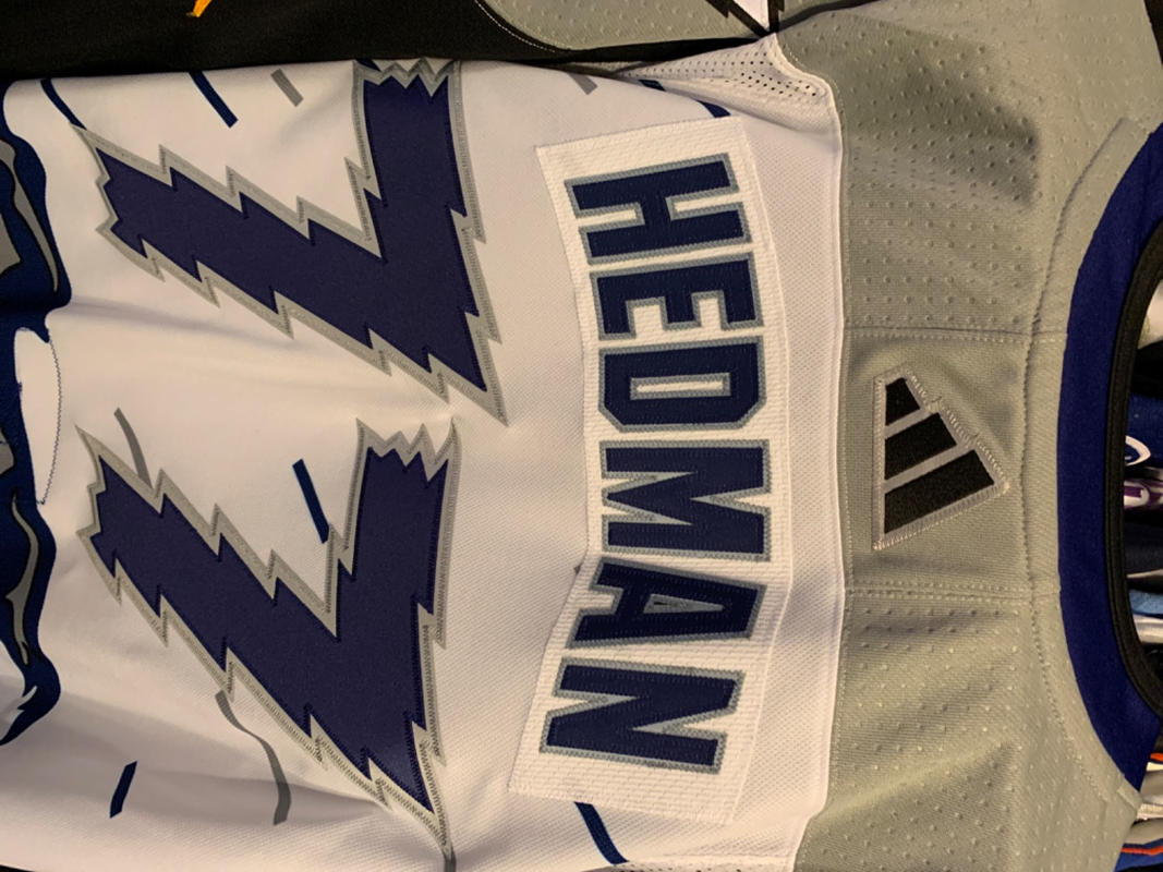 Men's NHL Tampa Bay Lightning Nikita Kucherov Adidas Primegreen Reverse  Retro White - Authentic Pro Jersey with ON ICE Cresting - Sports Closet