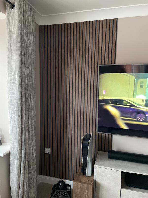 Acupanel® Contemporary Walnut Wood Wall Panels Interior Wall Paneling