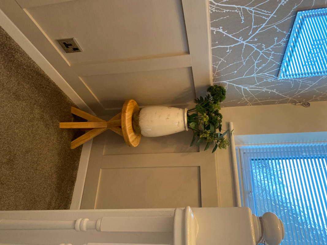 Rustic Wooden side table Crossed leg table Boston side table