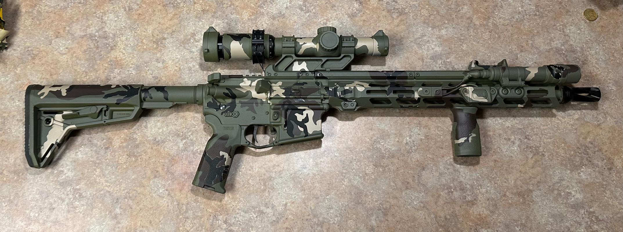 WOODLAND BDU M81 Stencil Pack for Duracoat, Cerakote, Gunkote &amp; spray ...