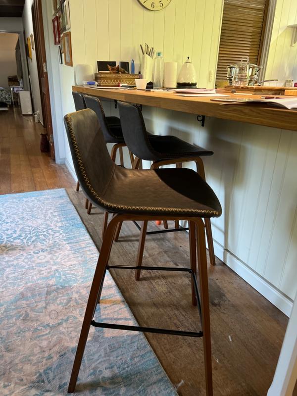 Just Bar Stools Laurent Bar Stool (Set of 2) Vintage Walnut Review