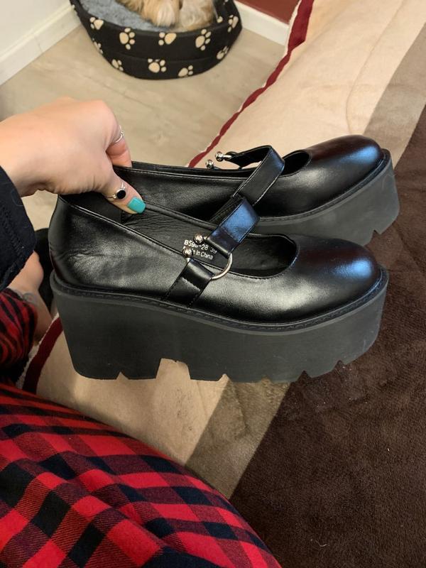 EGIRL GRUNGE HIGH HEELS BUCKLE SHOES 