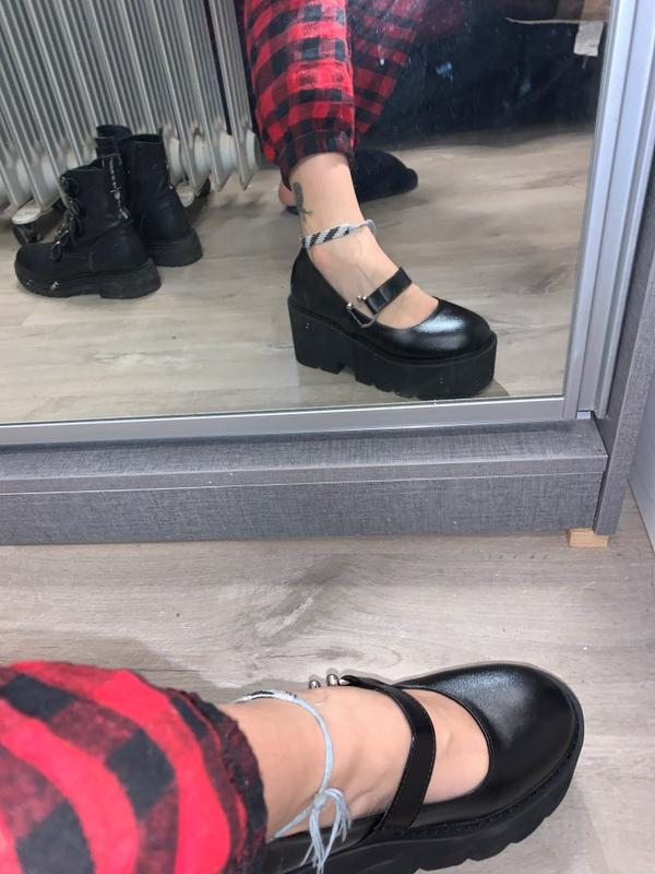 EGIRL GRUNGE HIGH HEELS BUCKLE SHOES 