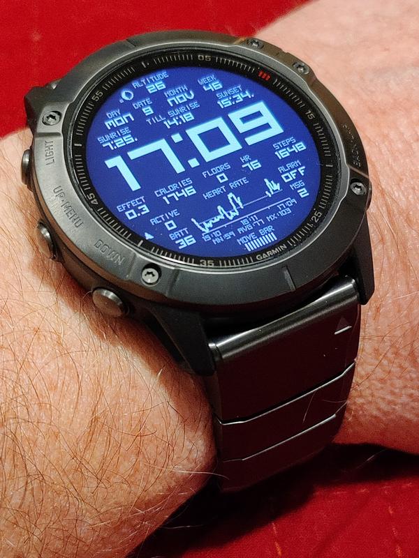 Garmin Fenix 5X Quickfit 26mm DLC titanium armband 010-12741-01 -  klockmagasinet.com