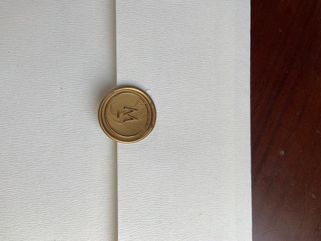 Benotzerdefinéiert Olive Branch Hochzäit Monogram Wax Seal Stickers