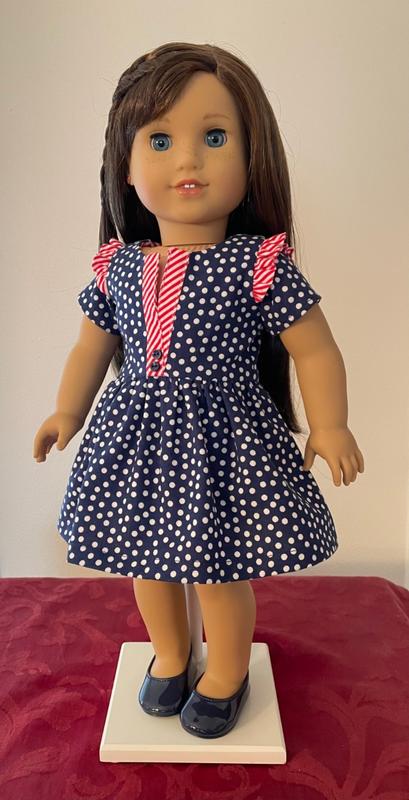 Jelly Bean Soup Designs Alivia Dress Doll Clothes Pattern 18 inch ...