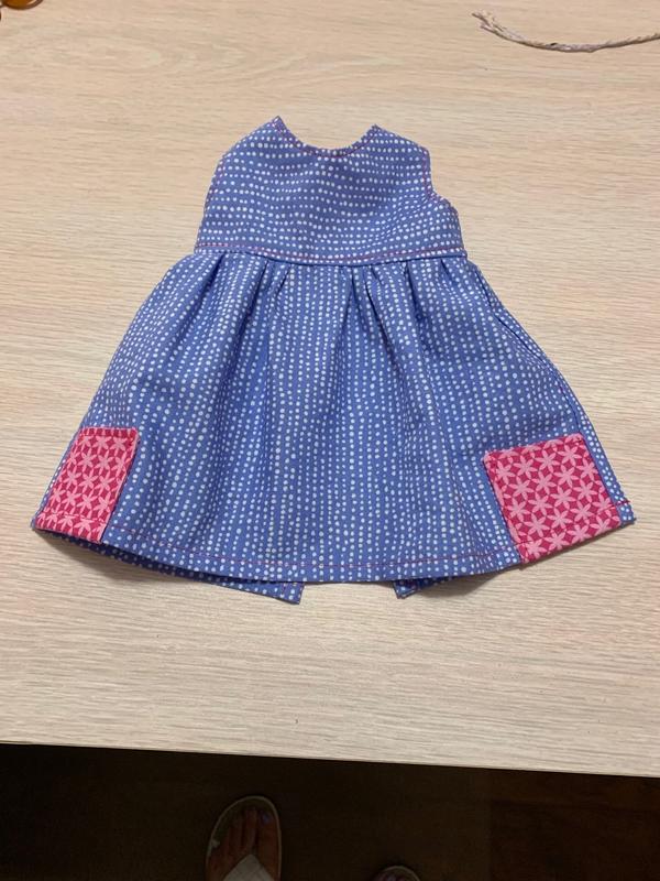 Garden Tea Dress 18 inch Doll Clothes PDF Pattern Download | Pixie Faire