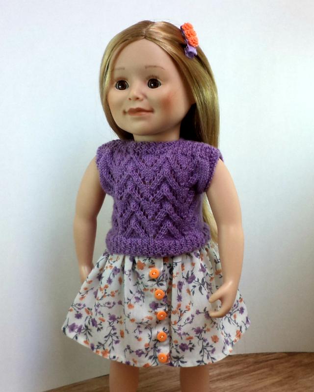 Dan-El Designs Vera Doll Clothes Knitting Pattern 18 inch American Girl ...