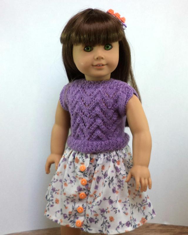Dan-El Designs Vera Doll Clothes Knitting Pattern 18 inch American Girl ...