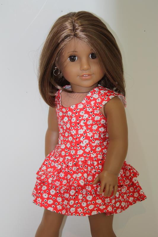 BuzzinBea Rosa Dress 18 inch Doll Clothes Pattern | Pixie Faire
