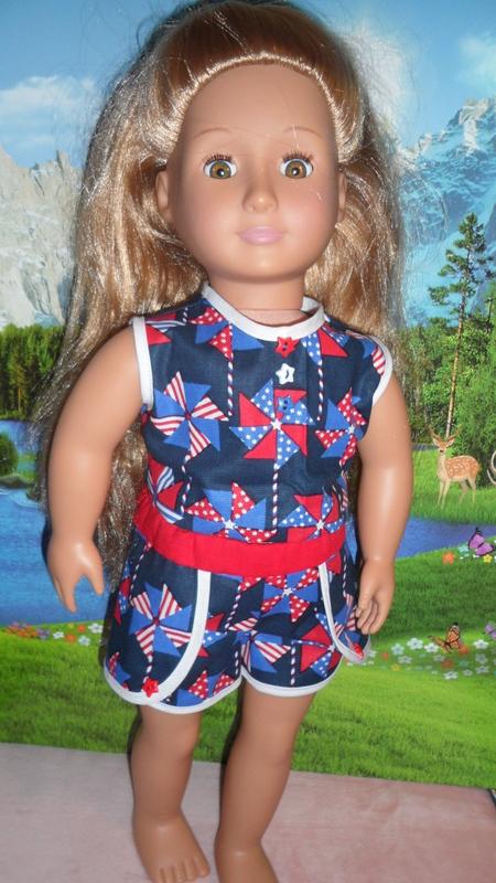 QTPie Dolphin Lace Shorts Doll Clothes Pattern 18 inch American Girl ...