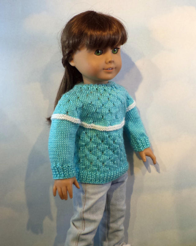 Dan El Designs Crystal Doll Clothes Knitting Pattern 18 Inch American