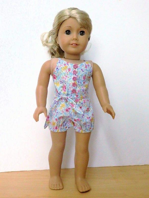 Forever 18 Inches Warm Weather Rompers Doll Clothes Pattern 18 inch ...