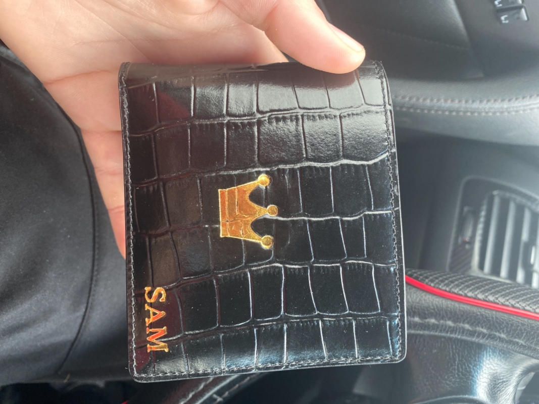 Black Python Leather Wallet for Men, Full Grain Python Leather Wallet,  Bifold Stylish Wallet, Men's Billfold Wallet