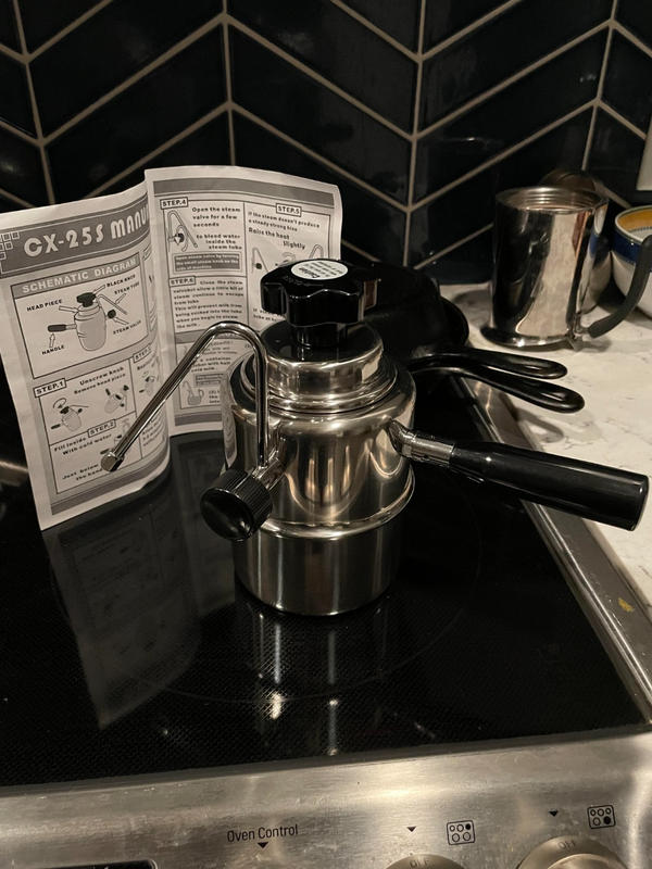 Bellman Stovetop Milk Steamer 50SS Bellman Espresso