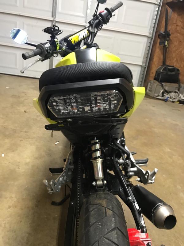 Super Cub C125 Blaster-X Integrated Tail Light Programmable Ultra-Bright Smoked