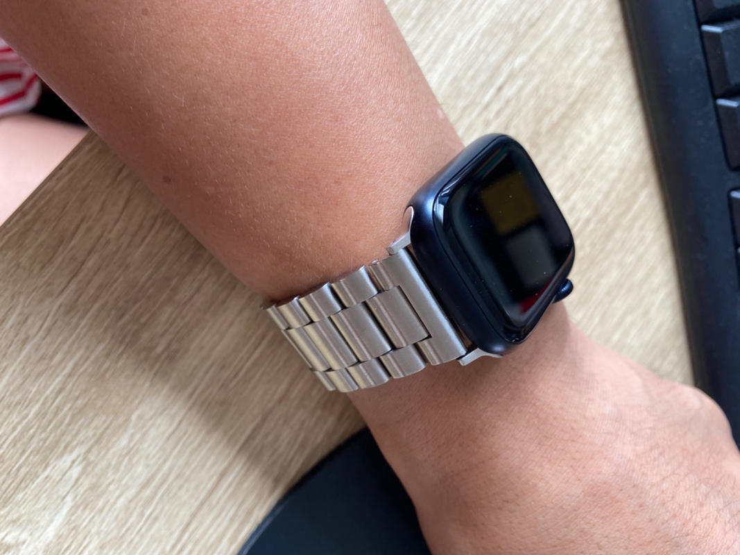 Silver Stainless Steel Apple Watch Band The Salty Fox