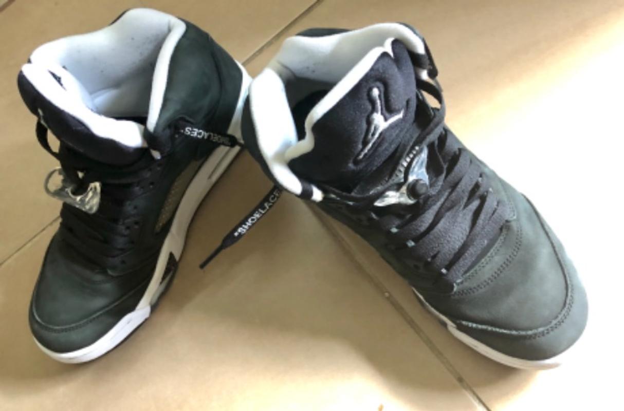 off white black shoelaces