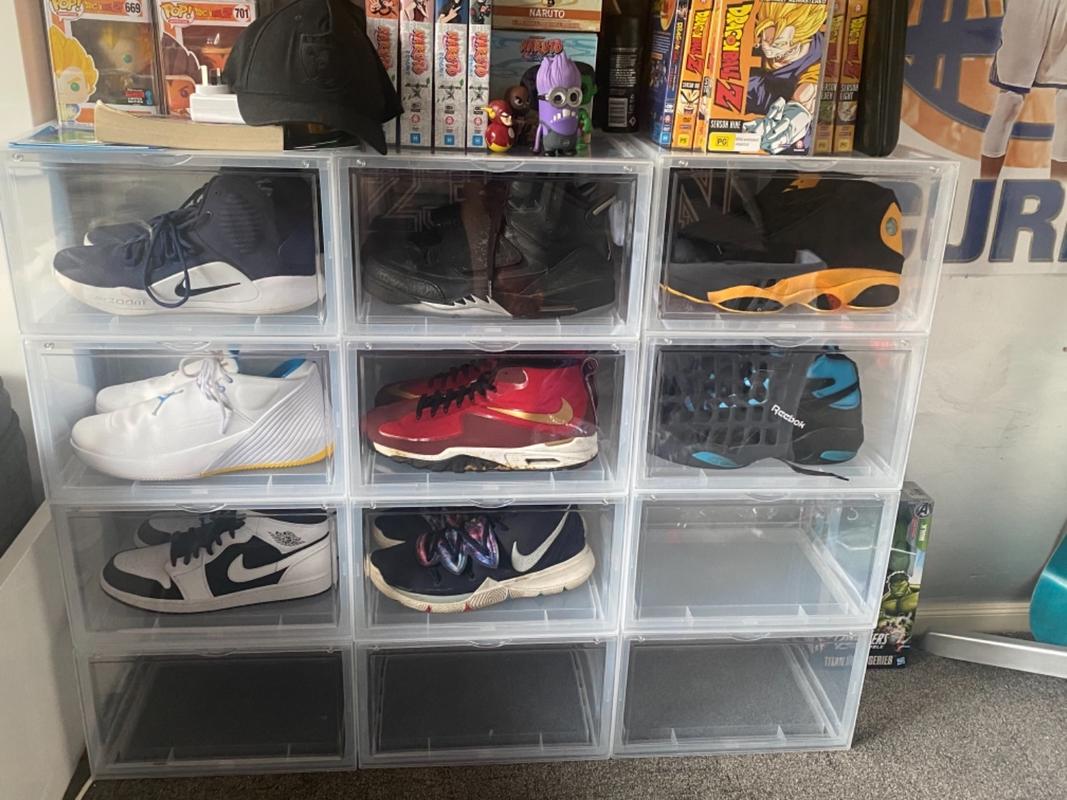 Extra Large - Magnetic Side Door Sneaker Display Cases | Clear - 10 Pa ...