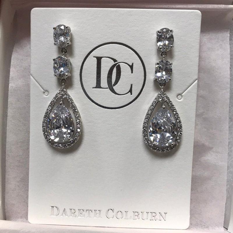 Tara CZ Wedding Earrings - Shop Bridal Jewelry | Dareth Colburn