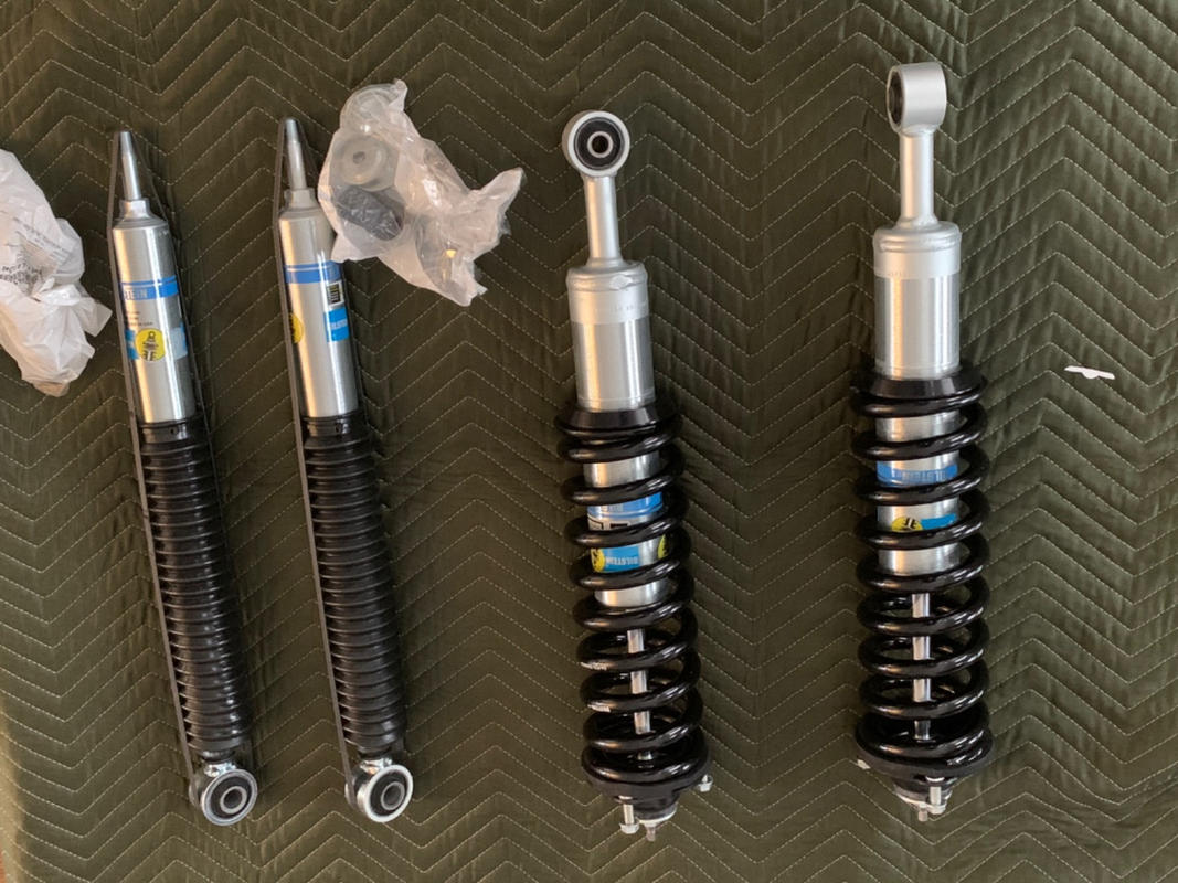 Bilstein 6112 Strut & Spring + Rear B8 5160 Reservoir Shocks Set for 2 Shock Surplus