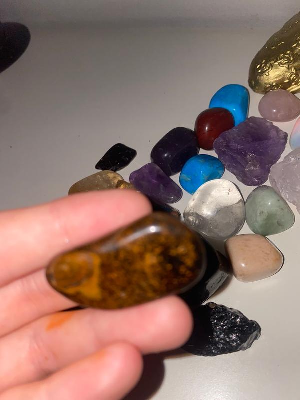 Gold Tigers Eye Polished Tumblestone Healing Crystals The Psychic Tree