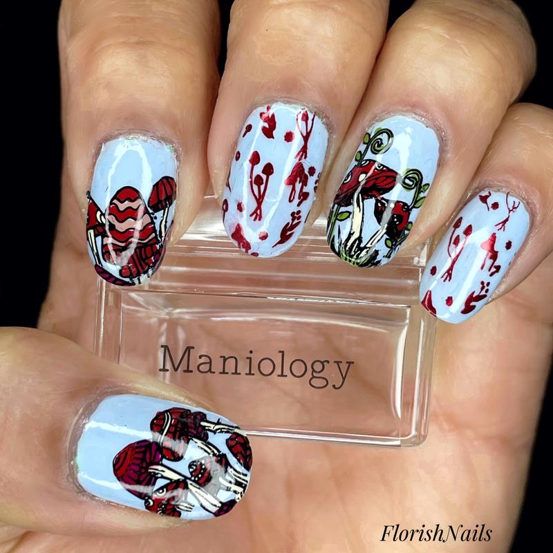 Do You See Me? Mucho Mushrooms XL Stamping Plate | Maniology