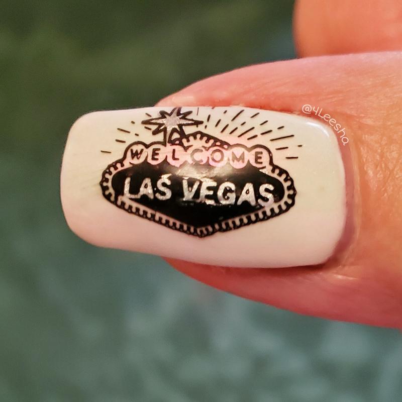 Viva Las Vegas Nail Stamping Plate | Maniology