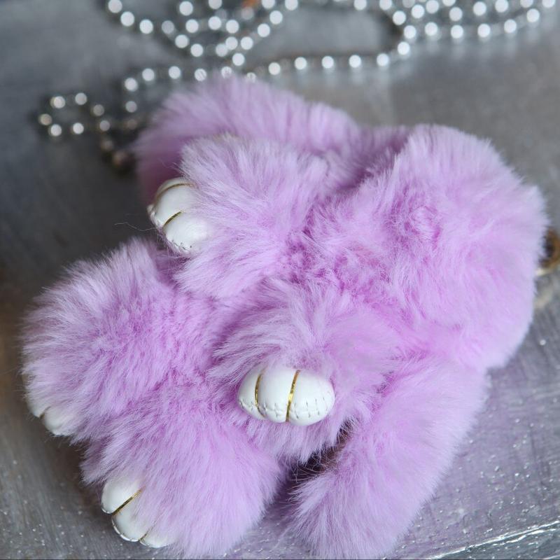 Boots N Bags Heaven Fluffy Bunnies Keychain