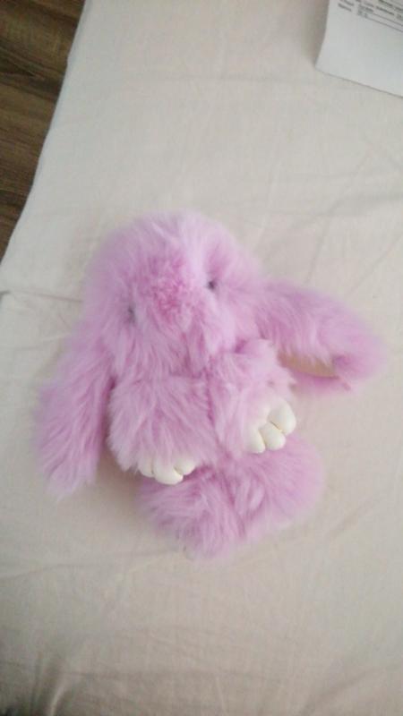 Boots N Bags Heaven Fluffy Bunnies Keychain