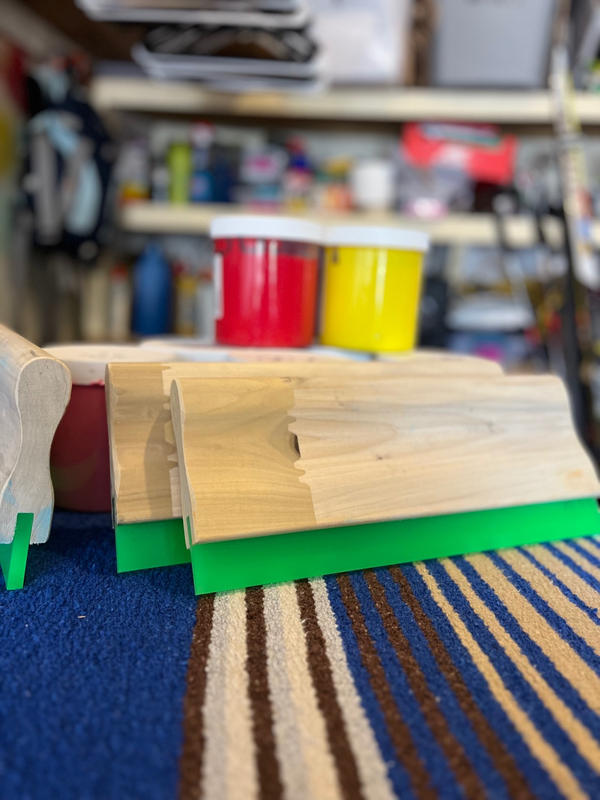 Wood Screen Printing Squeegee (by the inch) 70 Durometer by