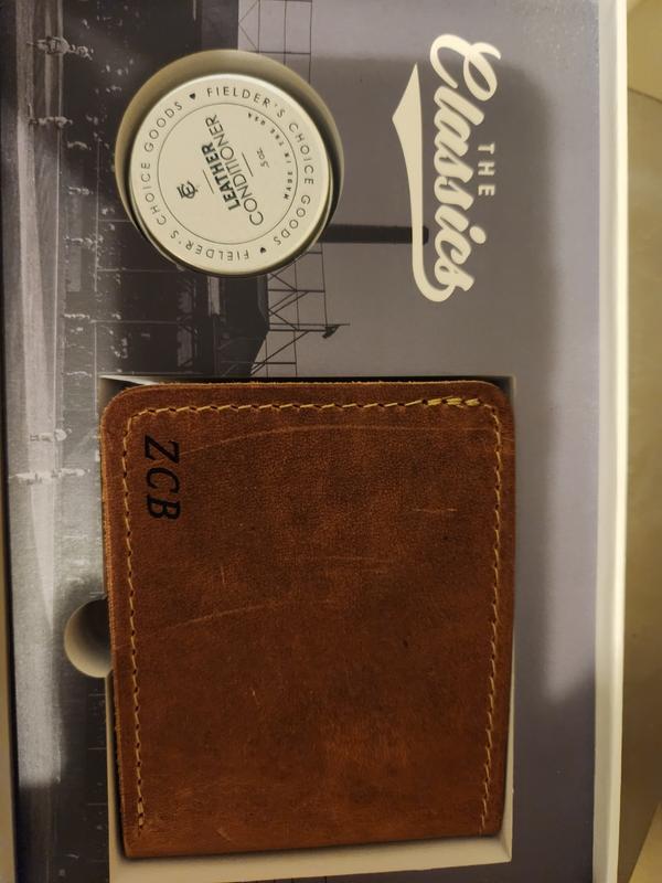 Fielders Choice Goods Vertical Leather ID Badge Holder