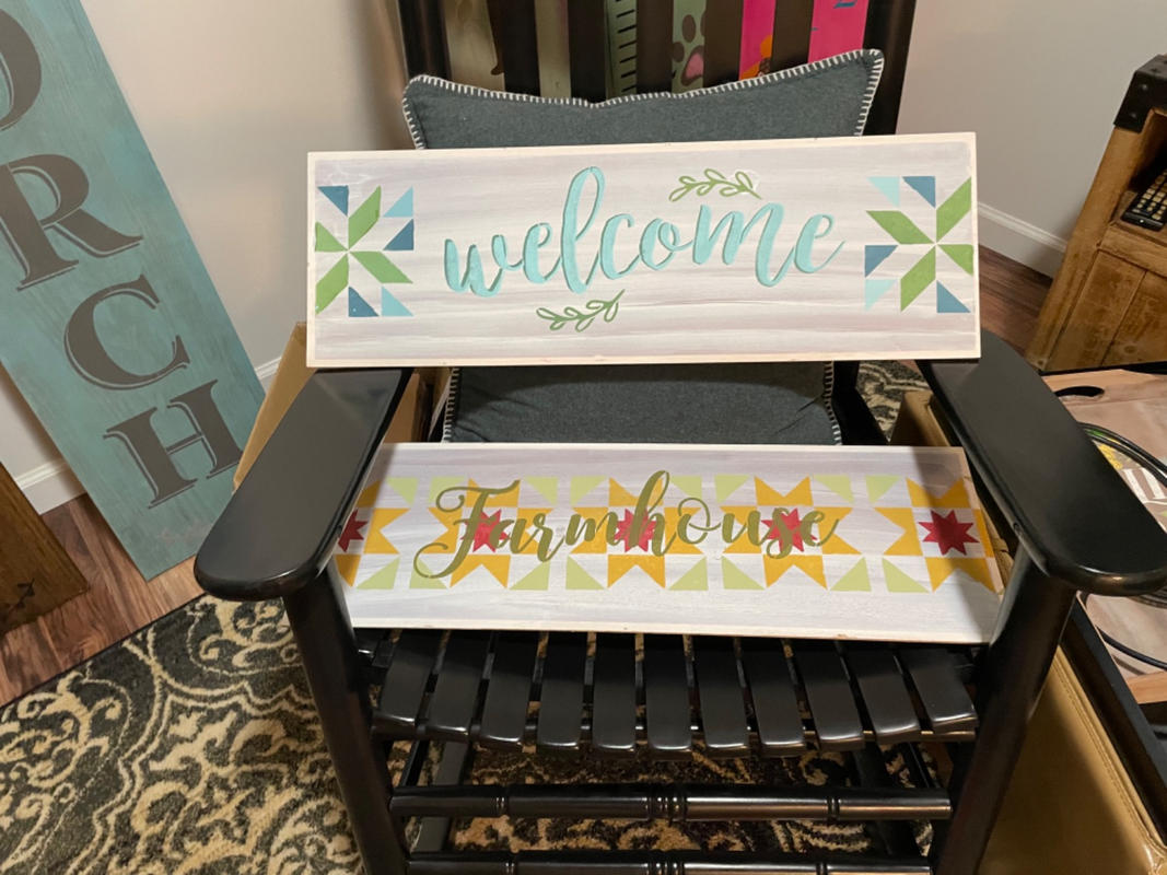 Reusable Barn Quilt Mini Pattern Stencils (3 Pack) Essential Stencil