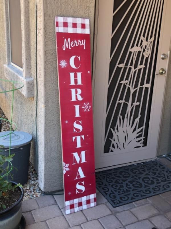 Reusable MERRY CHRISTMAS Stencil | DIY Vertical Porch Sign - Essential ...