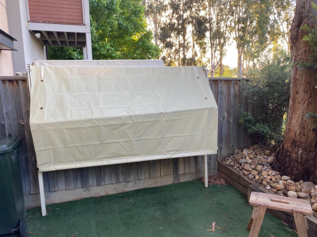 Fold Down Clothesline Cover 2.1m to 2.4m Lifestyle Clotheslines