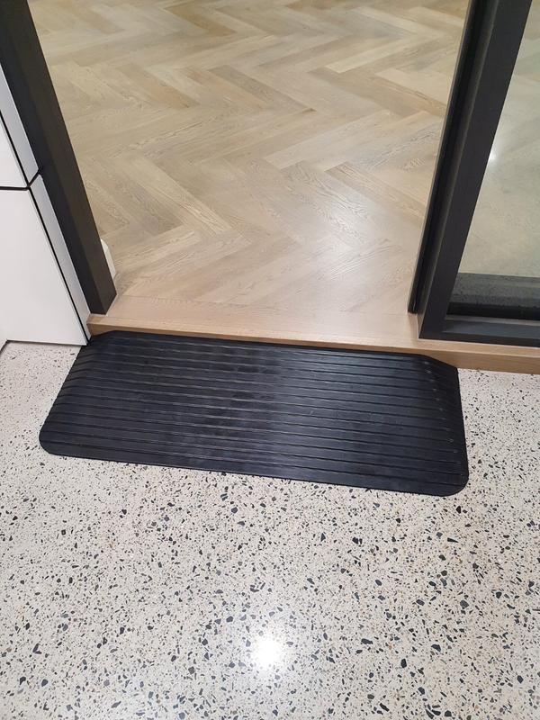 Ramp Champ Heeve Solid Rubber Wheelchair Threshold Door Ramp With