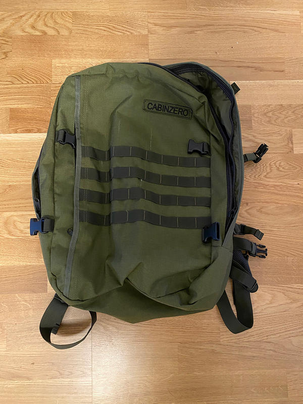 black military backpack