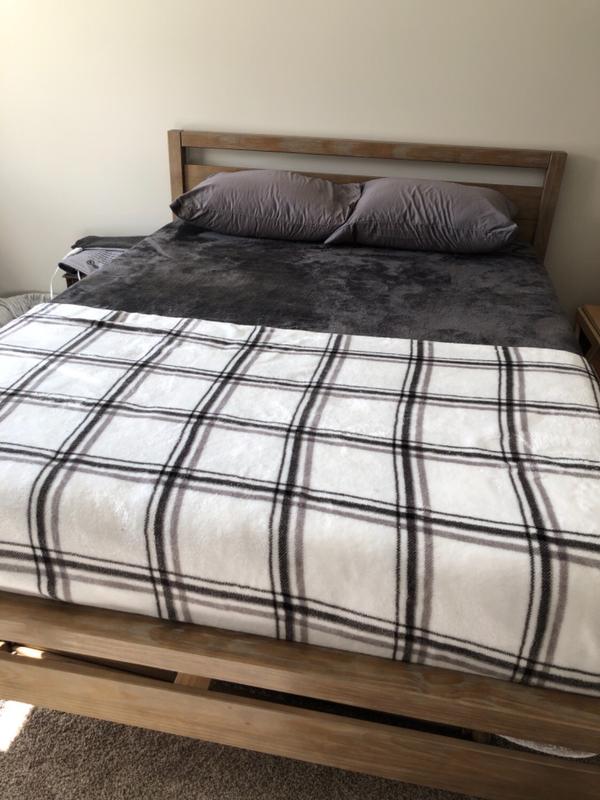 Loft Platform Bed Grain Wood Furniture, Loft Queen Solid Wood Platform Bed