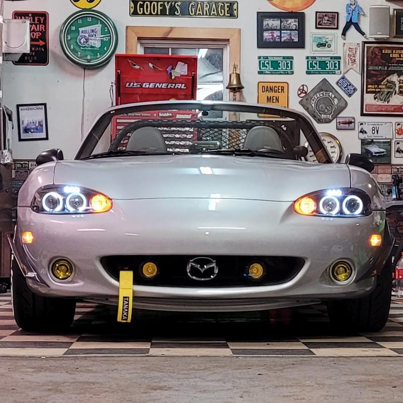 nb miata halo headlights