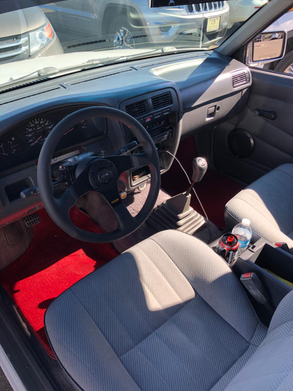 Momo Steering Wheel Tuner Leather Black W Red Stitching 3mm Redline360