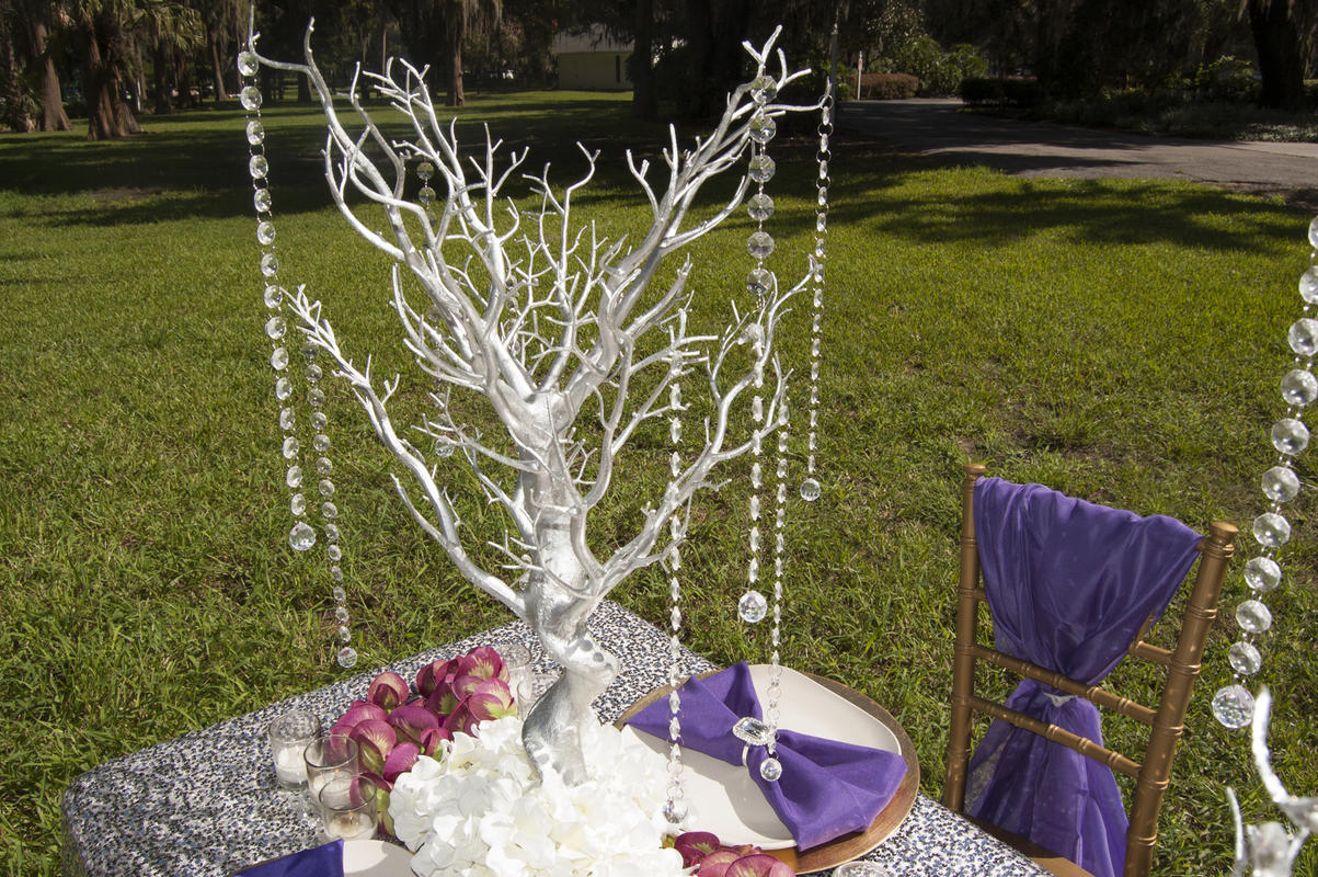 60x Acrylic Crystal Manzanita Tree Hanging Wedding Centerpiece Table Decorations 