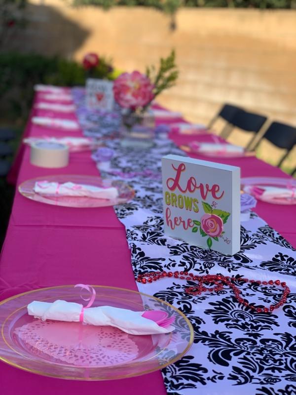 72"x120" Fuchsia Polyester Rectangle Tablecloth TableclothsFactory