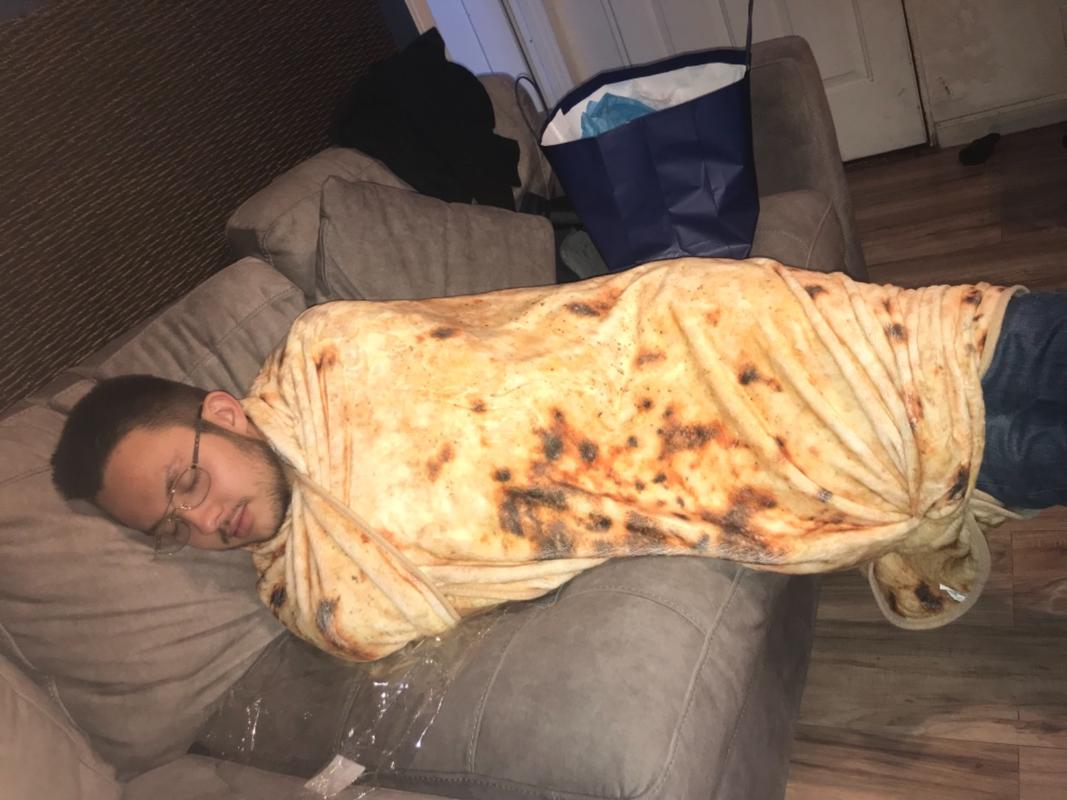 Large Tortilla de Harina Burrito Blanket Double Sided MexiStuff